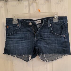 Hudson Jeans Dark Blue Denim Shorts